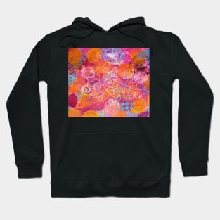 Dream Cloud Series - Orange Fluffy Clouds Hoodie